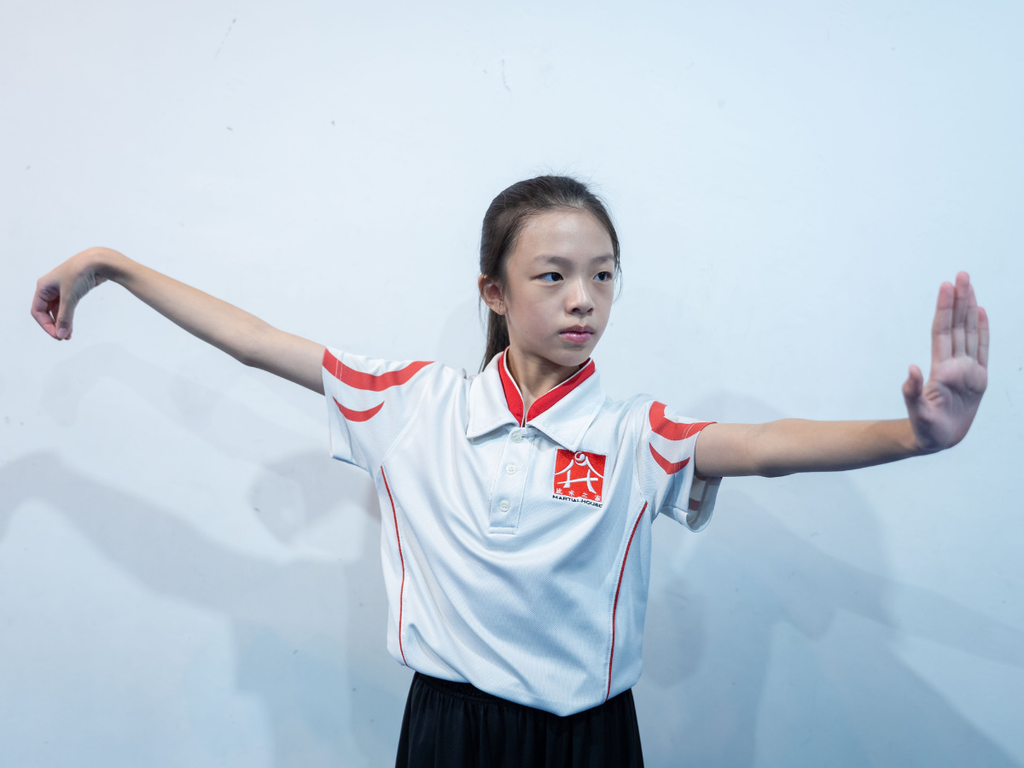 Competitive Taiji athlete training at Martial House