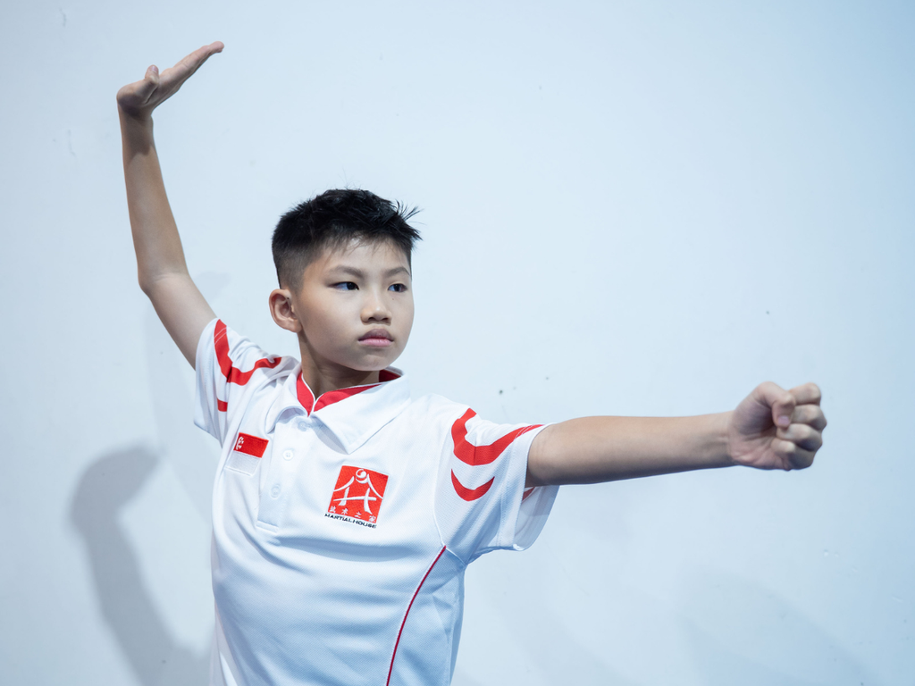Martial House athlete having personalised Wushu training