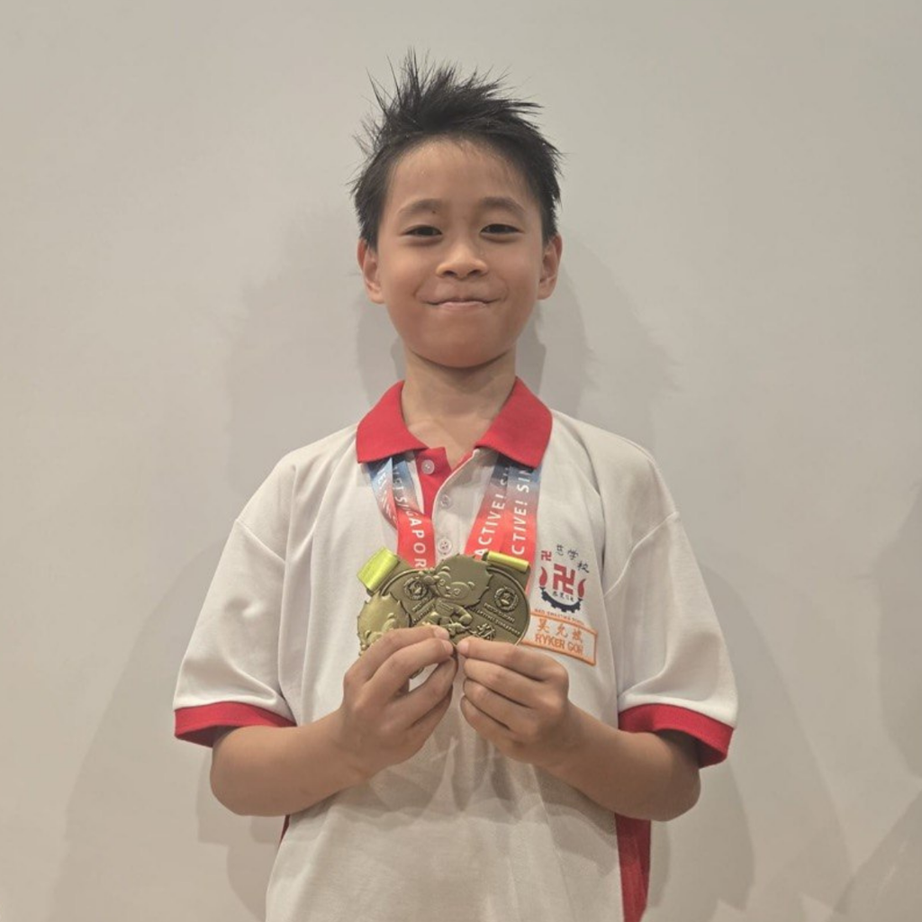 Ryker Goh won 2 gold medals at Pesta Sukan Wushu Championships 2026