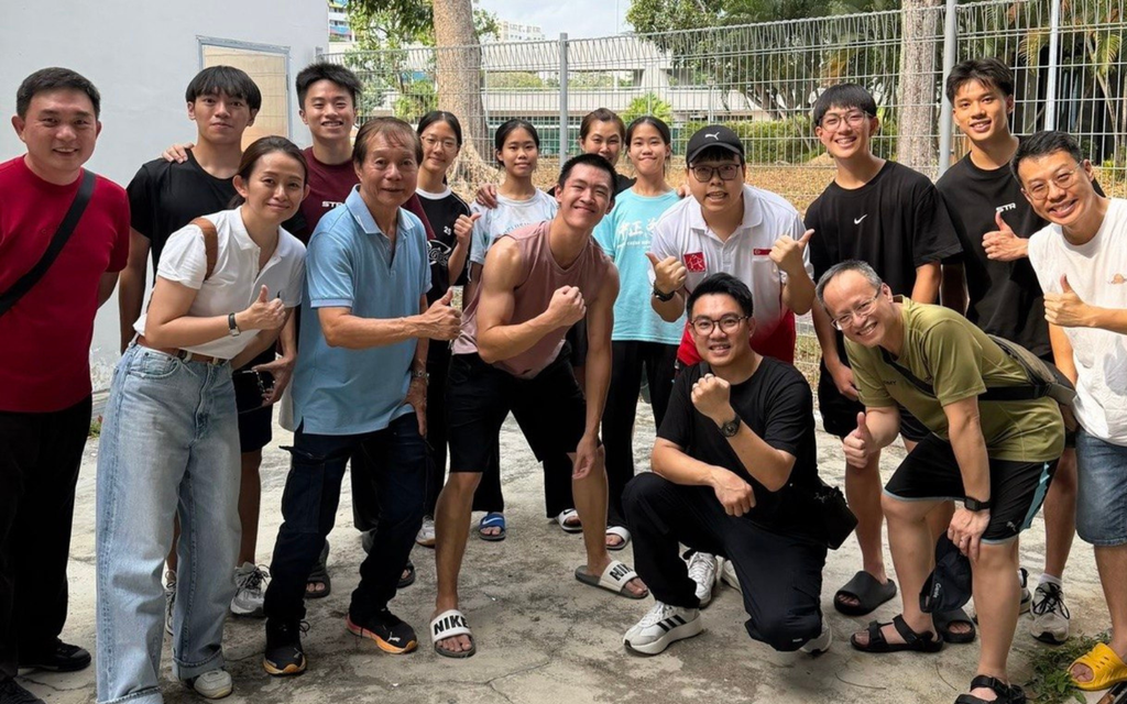Eason Low with Team Martial House after his first Sanda match