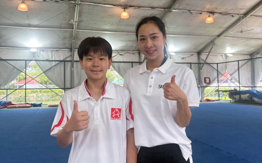 Lucas Teo with World Champion Lai Xiaoxiao
