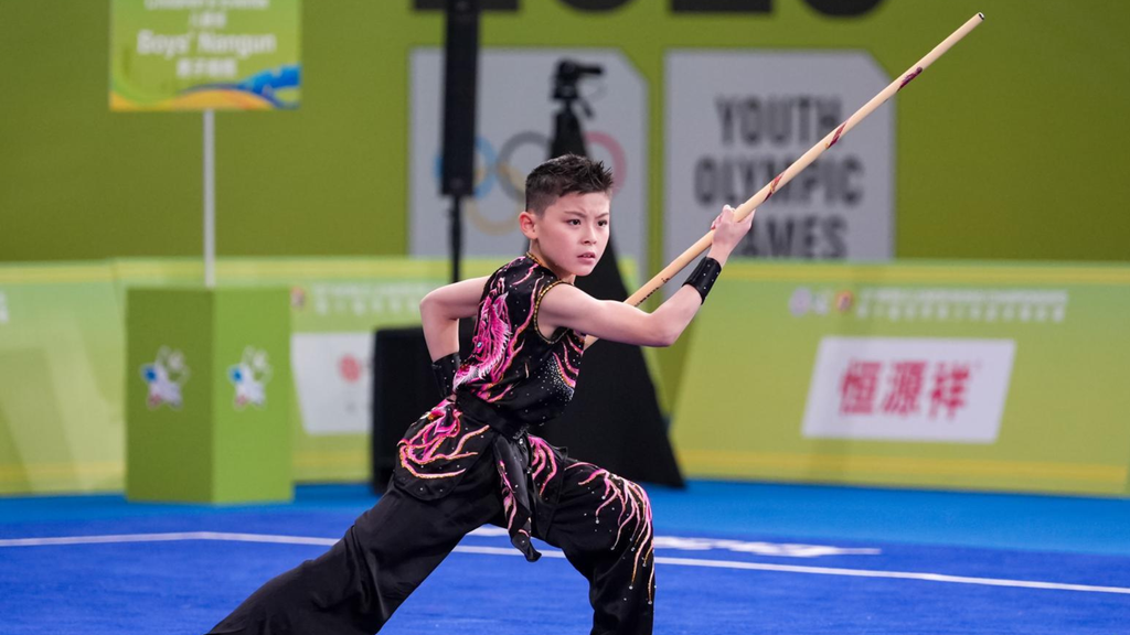 Randall Lim competing at the 10th World Junior Wushu Championships 2026