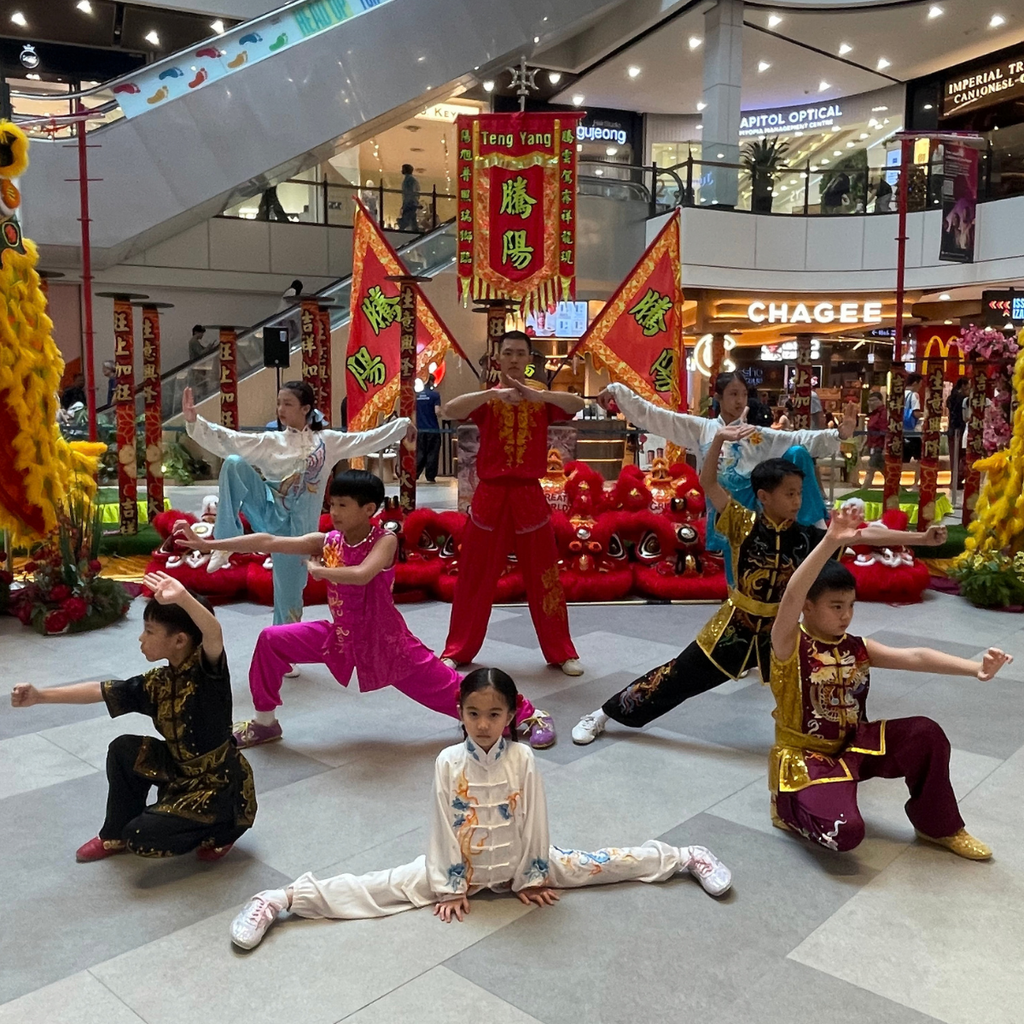 Martial House Wushu performance at Great World to celebrate Chinese New Year
