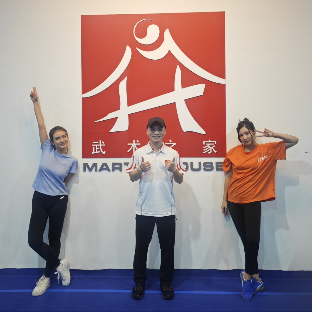 Martial House trained MediaCorp artistes Hong Ling and Ferlyn Wong in preparation for filming of drama production "The Spirit Hunter"